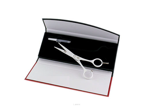 FOX NOŻYCZKI HAIR SCISSORS WHITE 5'5 + ETUI