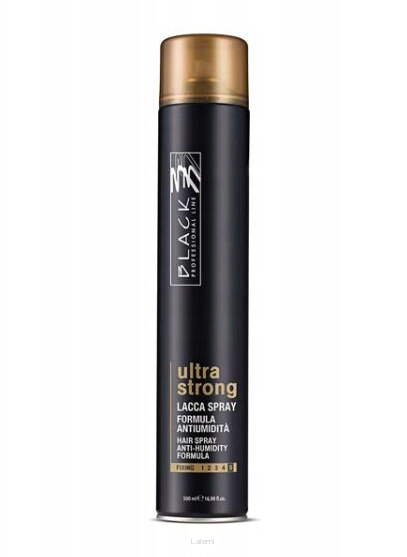 BLACK  PROFESSIONAL LINE ULTRA STRONG HAIR SPRAY ULTRAMOCNY LAKIER DO UKŁADANIA WŁOSÓW 75 ml