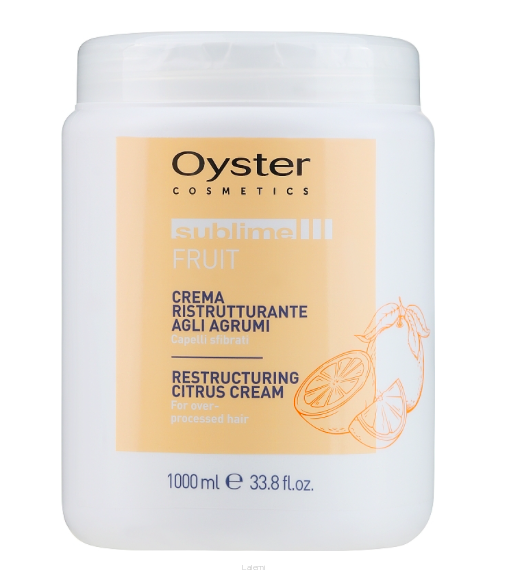 OYSTER COSMETICS PROFESSIONAL SUBLIME FRUIT RESTRUCTURINR MASKA REGENERUJĄCA DO WŁOSÓW PO ZABIEGACH CHEMICZNYCH 1000 ml