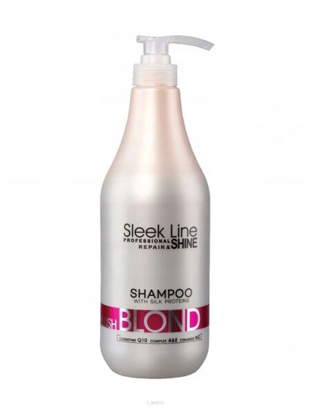 STAPIZ SLEEK LINE SZAMPON Z JEDWABIEM BLUSH BLOND 1000 ml