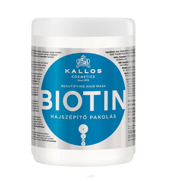 KALLOS  KJMN  BIOTIN  MASKA  1000 ml