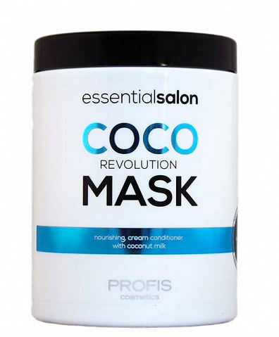 SCANDIC PROFIS ESSENTIAL SALON COCO REVOLUTION MASK KREMOWA, ODŻYWCZA MASKA DO KAŻDEGO TYPU WŁOSÓW 1000 ml