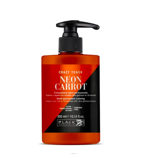 BLACK  CRAZY TONER  NEON CARROT  300 ml