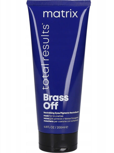 MATRIX TOTAL RESULTS BRASS OFF MASKA NEUTRALIZUJĄCA DO WŁOSÓW BLOND 200 ml