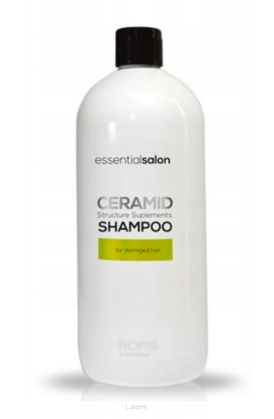 SCANDIC PROFIS COSMETICS ESSENTIAL SALON CERAMID SHAMPOO SZAMPON Z CERAMIDAMI DO WŁOSÓW ZNISZCZONYCH 1000 ml