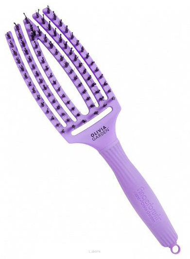 OLIVIA GARDEN SZCZOTKA FINGER BRUSH LAVENDER SZCZOTKA Z WŁOSIEM Z DZIKA MEDIUM