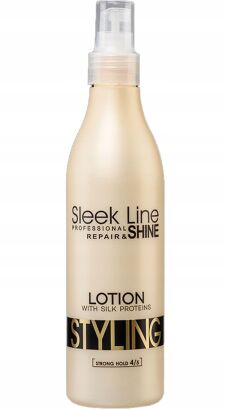 STAPIZ SLEEK LINE LOTION Z JEDWABIEM  DO UKŁADANIA WŁOSÓW  MOCNY  300 ml