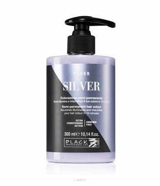 BLACK TONER DO WŁOSÓW SILVER SREBRO 300 ml