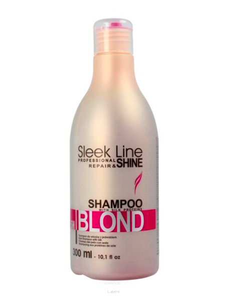 STAPIZ SLEEK LINE SZAMPON Z JEDWABIEM BLUSH BLOND 300 ml