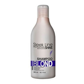 SLEEK LINE   SZAMPON Z JEDWABIEM DO WŁOSÓW BLOND, SIWYCH I ROZJAŚNIANYCH 300 ml