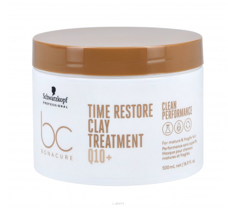 SCHWARZKOPF BC TIME RESTORE MASKA GLINKOWA 500 ml